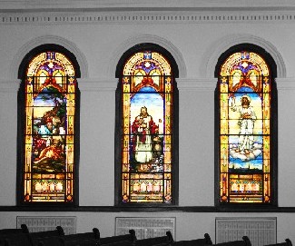 Stained Glass Windows in Sanctuary